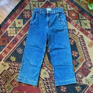 Everlane The Wide Leg Jean Size 29 Ankle - medium indigo color